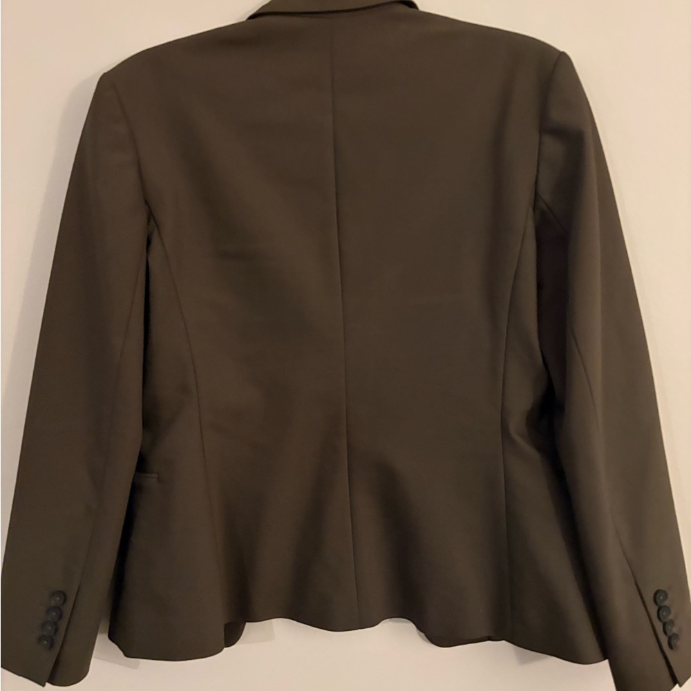 Express Blazer Olive Green Brown Size 10 - Picture 7 of 11